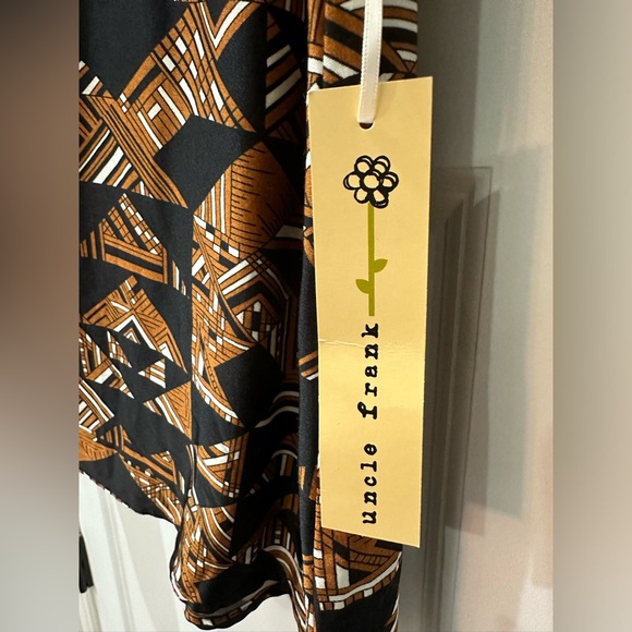 NWT Uncle Frank Retro Print Shift Dress Small 100% Cotton Made in USA - Picture 5 of 13